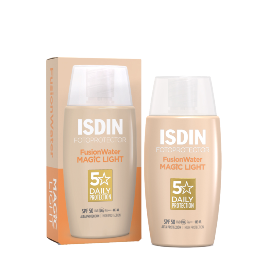 ISDIN FUSION WATER MAGIC FOTOCORRECTOR SPF 50 + 50 ML LIGHT COLOR